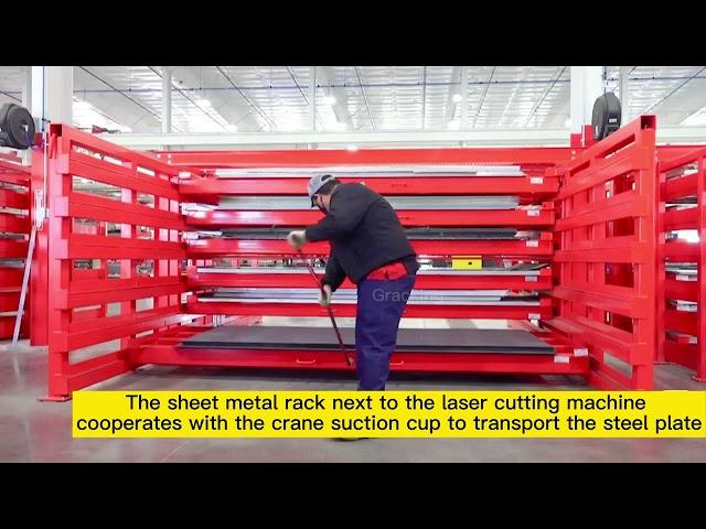 Efficient sheet metal storage--The sheet metal storage rack