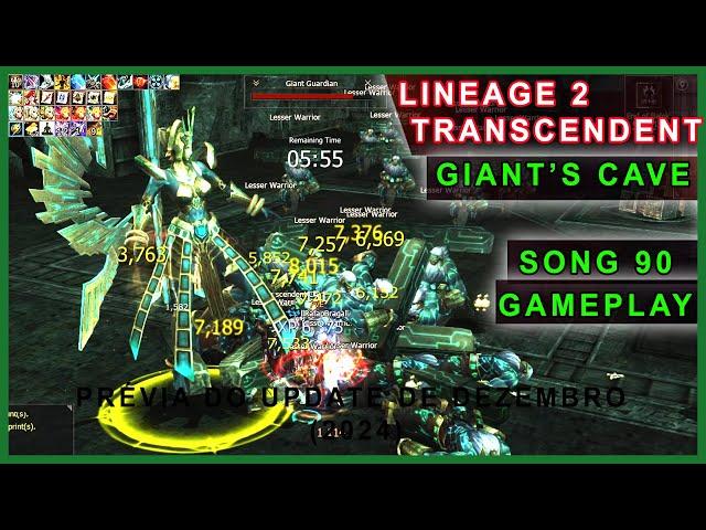 Lineage 2 Aden - Dungeon Transcendent Giant's Cave (Level 90+) Swordsinger Gameplay