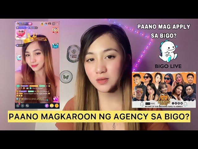 Paano mag apply sa bigo? PAANO MAG KA AGENCY SA BIGO? #bigolive #bigolivephilippines