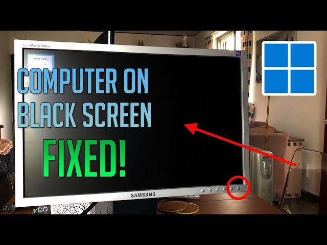 How to Fix: Computer Turns on with Black Screen Monitor | No Display Signal