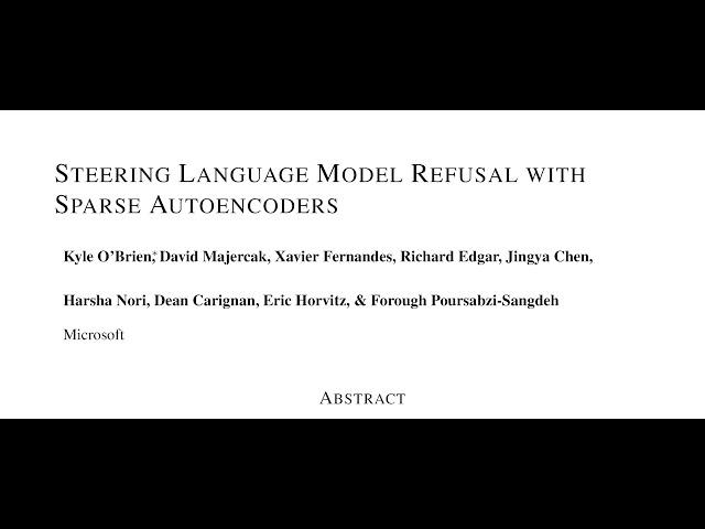 Steering Language Model Refusal with Sparse Autoencoders