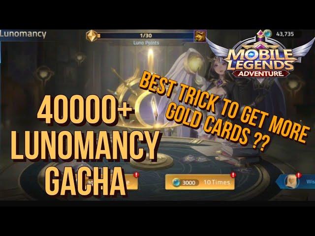 40000+ Sign Of Stars, Is This The Trick To Get More Gold Cards?? | Gacha Lunomancy Terus Guys - MLA