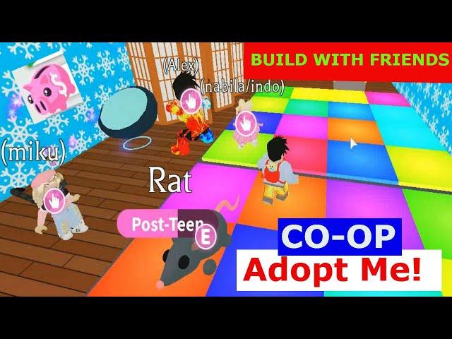 NEW CO-OP Adopt Me Roblox | BUILD WITH FRIENDS UPDATE