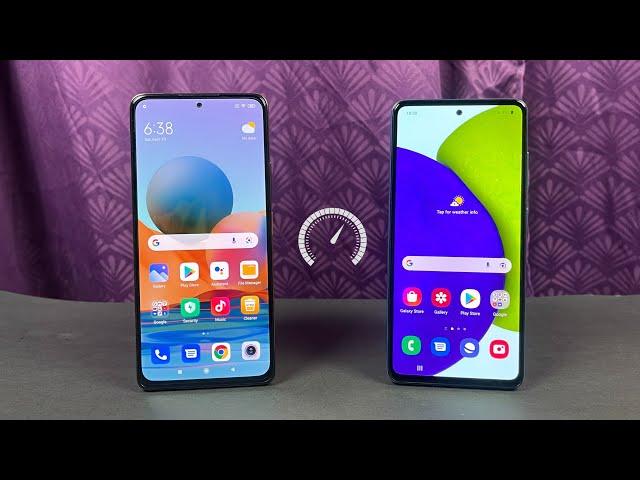 Xiaomi Redmi Note 10 Pro (6GB) vs Samsung Galaxy A52 (8GB) - Speed Test & Comparison!