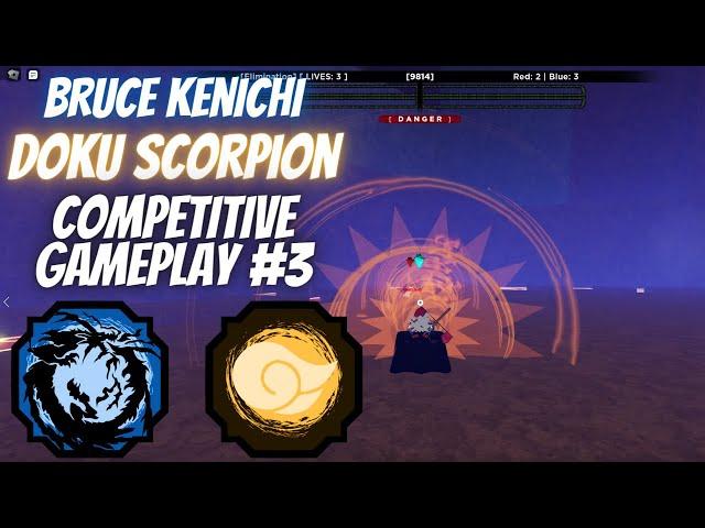 Bruce Kenichi + Doku Scorpion Combo Shindo Life Competitive Gameplay #3 | RELLGames