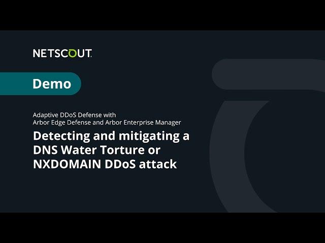 Detecting and Mitigating DNS Water Torture or NXDOMAIN DDoS Attacks