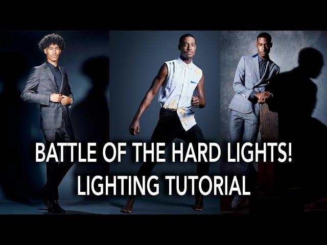 Studio Lighting Tutorial: The Battle of the Hard Lights! 7' Grid Reflector v. Paraboloic v. Fresnel