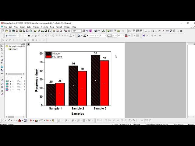 How to plot bar graph in Origin Pro for Journal Paper Publication