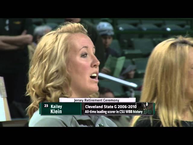 Kailey Klein Cleveland State Jersey Retirement