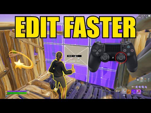 How To EDIT FASTER on PS4 + Remove INPUT DELAY (Fortnite Tutorial)