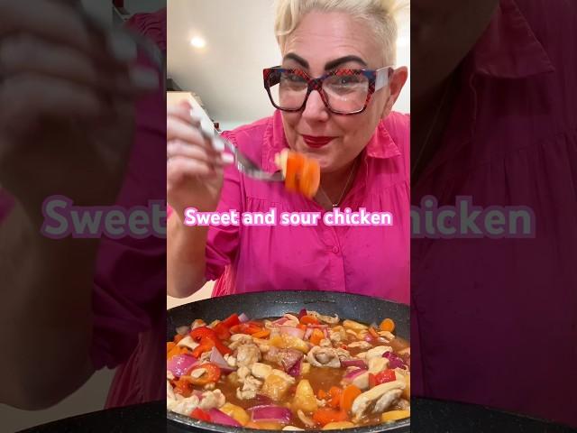 Sweet and Sour Chicken at home.  #stephcooksstuff #easyrecipe #dinnerideas #chicken #dinnerideas