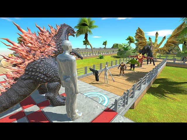 GOJIRA GODZILLA + FPS AVATAR OASIS DEATH RUN - Animal Revolt Battle Simulator