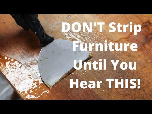 Don't Strip and Refinish Another Piece of Wood Furniture Until You Watch THIS! - Thrift Diving