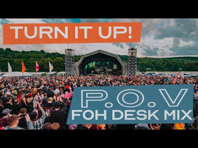 Mixing sound for a band at a UK festival // FOH DESK MIX FFAF @ Slam Dunk (POV)