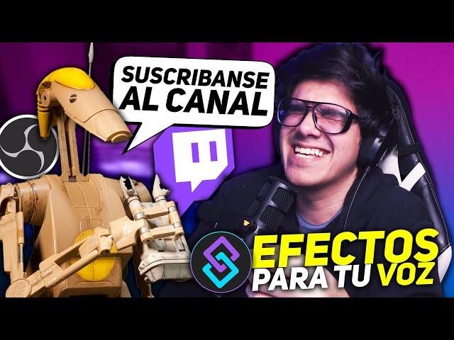  EFECTOS DIVERTIDOS PARA TU MICROFONO EN OBS | Tutorial Obs/Twitch puntos del canal/Streamerbot