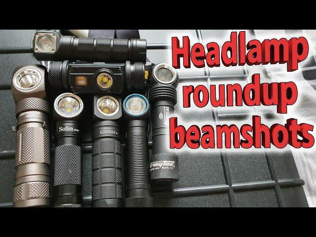 Trailtrek Headlamp beam shot roundup comparison hiking camping