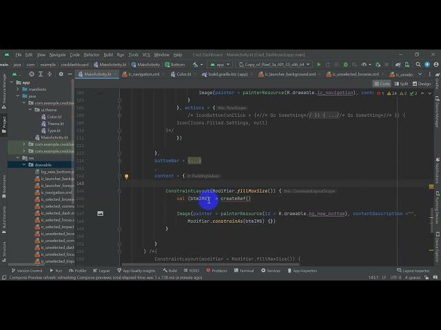 Destructuring declaration initializer of type ConstrainedLayoutReference must have a 'component1()'