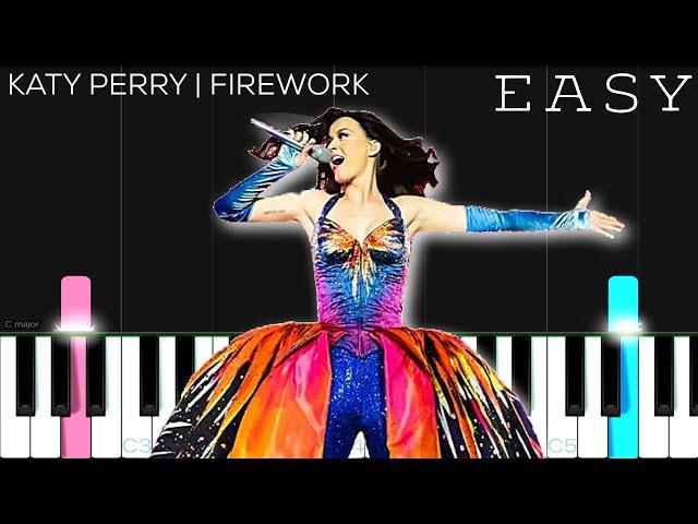 Katy Perry - Firework | EASY Piano Tutorial