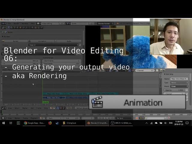 Exporting to MP4 Video in Blender 2.79's Video Sequence Editor (06)