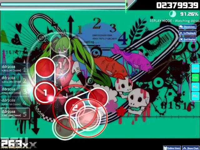 OSU! Hatsune Miku With A Dance Number [0108 Style] by [ddr2c68]