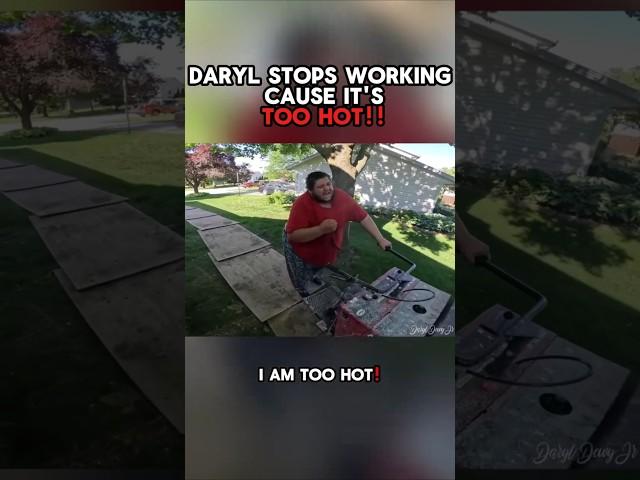 Daryl Jr STOPS working then YELLS at workers. #funny #qualityconcrete #concrete