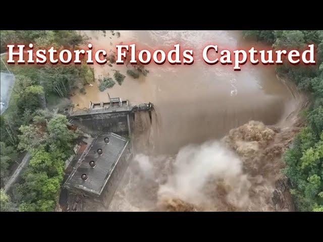 East TN Historic Flooding Captured (plus Bridge Collapse and Dam Crested) / Storm Helene