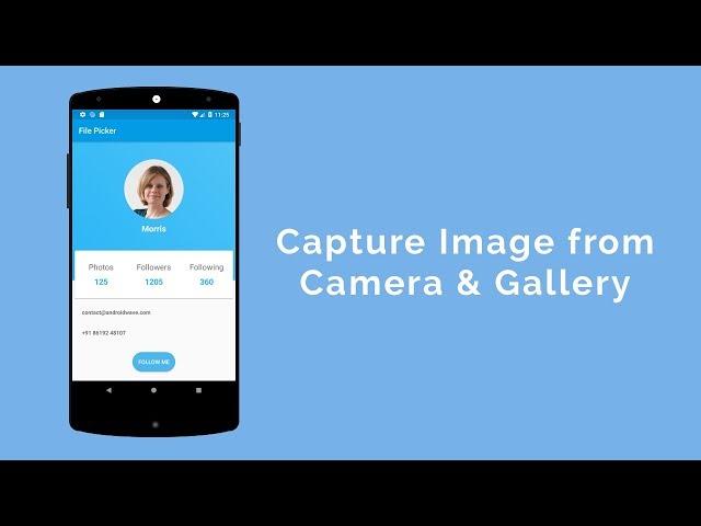 Capture Image from Camera & Gallery