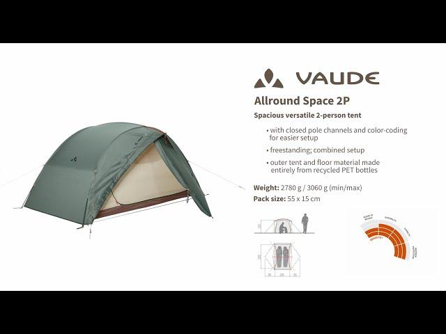 Instruction Manual VAUDE Allround Space 2P ️| VAUDE