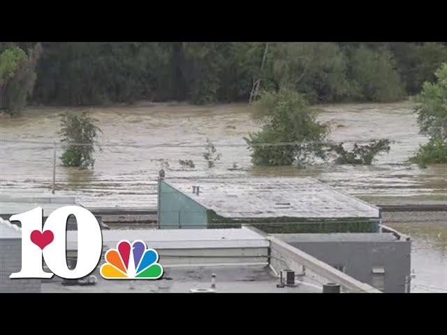 Downtown Newport evacuated after dam failure in Waterville, NC