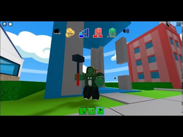 Showing you guys an code and playing the game. Roblox Demoville Demolition Simulator #1