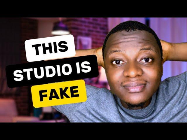 Create a Fake YouTube Studio Background - FAST & EASY || YouTube Studio Setup