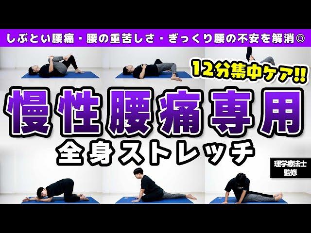 しぶとい腰痛をなくすストレッチ【毎日12分で"骨盤から背骨まで"ととのえる腰痛の治し方】