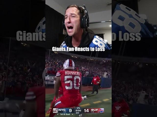 Giants Fan Reacts to *HEARTBREAKING* Loss.. 