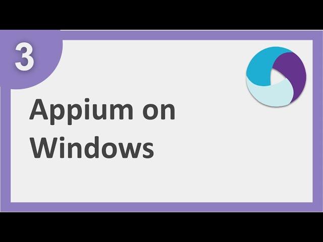 Appium Beginner Tutorial 3 | How to install appium on Windows