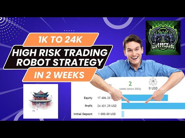 1k to 24k in 2 weeks High Risk Trading Robot Strategy - Not For Everyone!