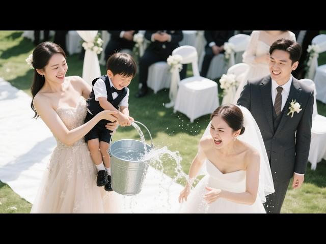 A 5-year-old kid crushes his stepmom’s wedding, asks a pretty lady to be his mom, and threatens dad!