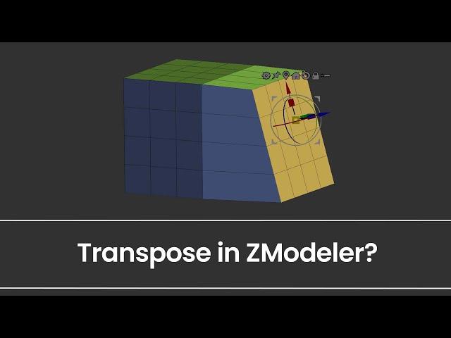 Transpose - Polygon Action - ZModeler - ZBrush