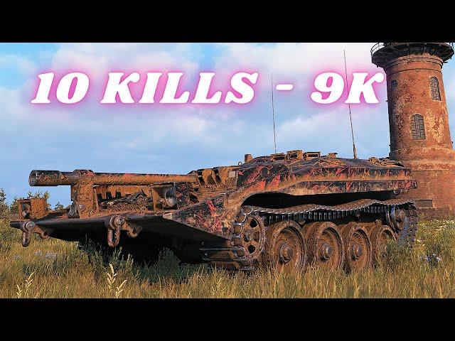 Strv 103-0  10 Kills 9K Damage  World of Tanks Replays