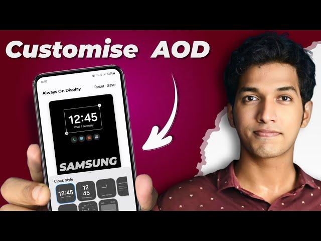 How to Customise AOD in SAMSUNG One UI 6.1 - Always On Display