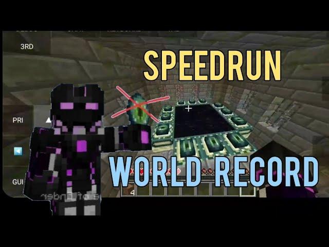 speedrun (PojavLauncher) The fastest time to enter the end world in minecraft java (24 second)