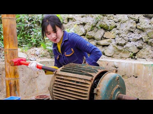 Help Sawmill Repair 11KW Electric Motor For Free, But Get A Lot Of Wood As Gift | Linguoer