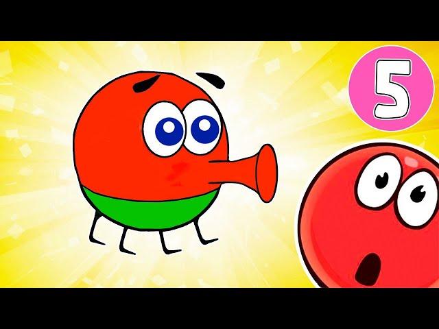 КРАСНЫЙ ШАР спасает любимую №5. ИГРА Red Ball 3 на канале Хвостик ТВ