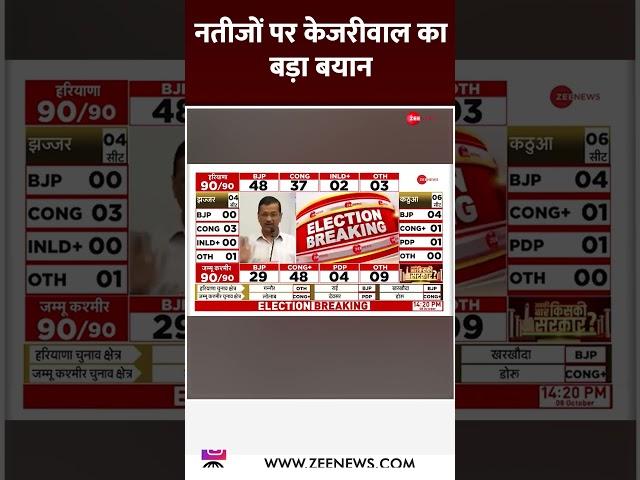 नतीजों पर केजरीवाल का बड़ा बयान | #shorts #electionresultsupdate #shortsvideo