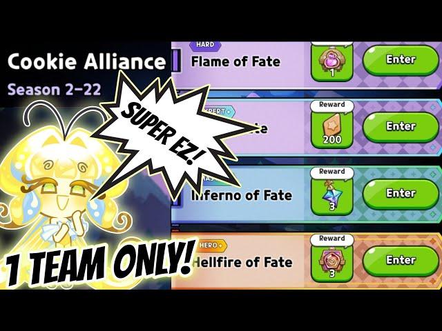 1 TEAM ONLY  Cookie Alliance Season 2-22 Hero Guide!