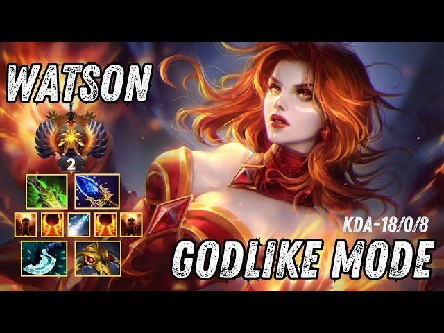 Watson Immortal Rank 2 Lina Domination - Dota 2 Pro Gameplay