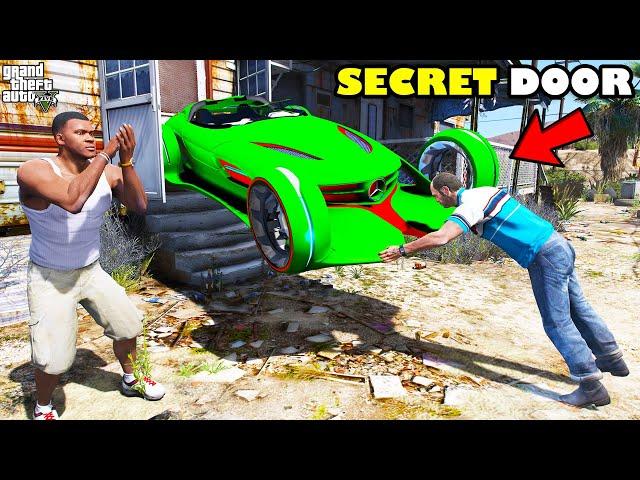 Franklin Found Secret Door Outside Trevor House In GTA 5 | SHINCHAN and CHOP