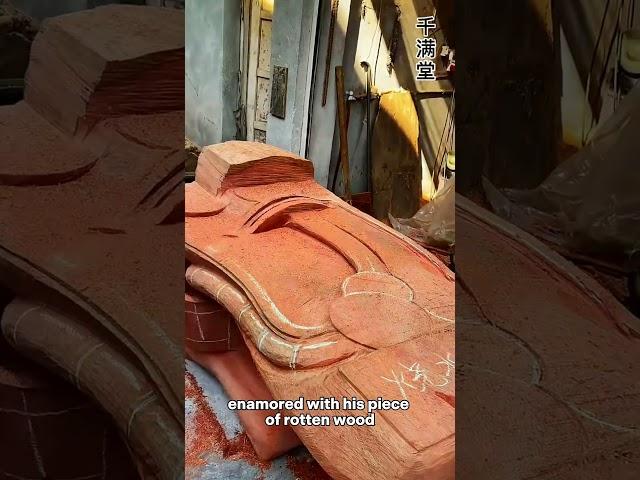 THIS YOUNG MAN SPENT 1200 YUAN TO TRANSFORM PIECE OF ROTTEN WOOD INTO A LUXURY TABLE