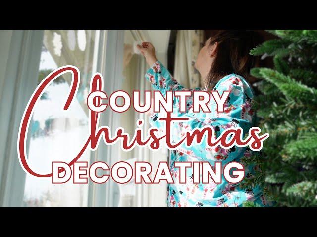 Country Christmas Decorate With Me 2024 | Thrifted Christmas decorating ideas!