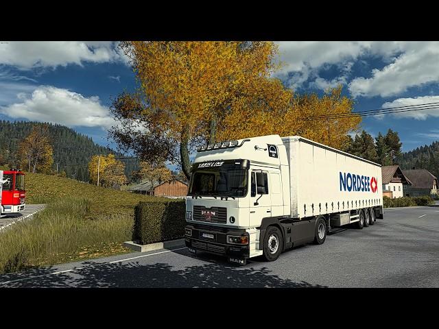 Realistic Driving Old Truck MAN F2000 Evo | JBX+PNG 1.13+Reshade | Euro Truck Simulator 2 V1.52