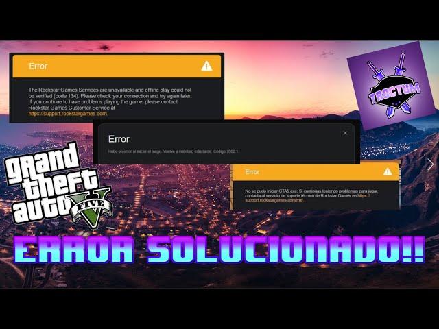 ERROR GTA5 EPIC GAMES!!! |SOLUCIÓN| code 134 | Código:7002.1